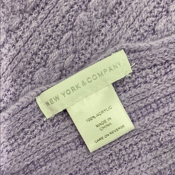 NY&CO Purple Lightweight Scarf - Picture 4 of 4